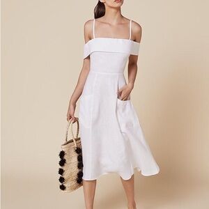 Reformation Jaclyn Off Shoulder Midi Dress